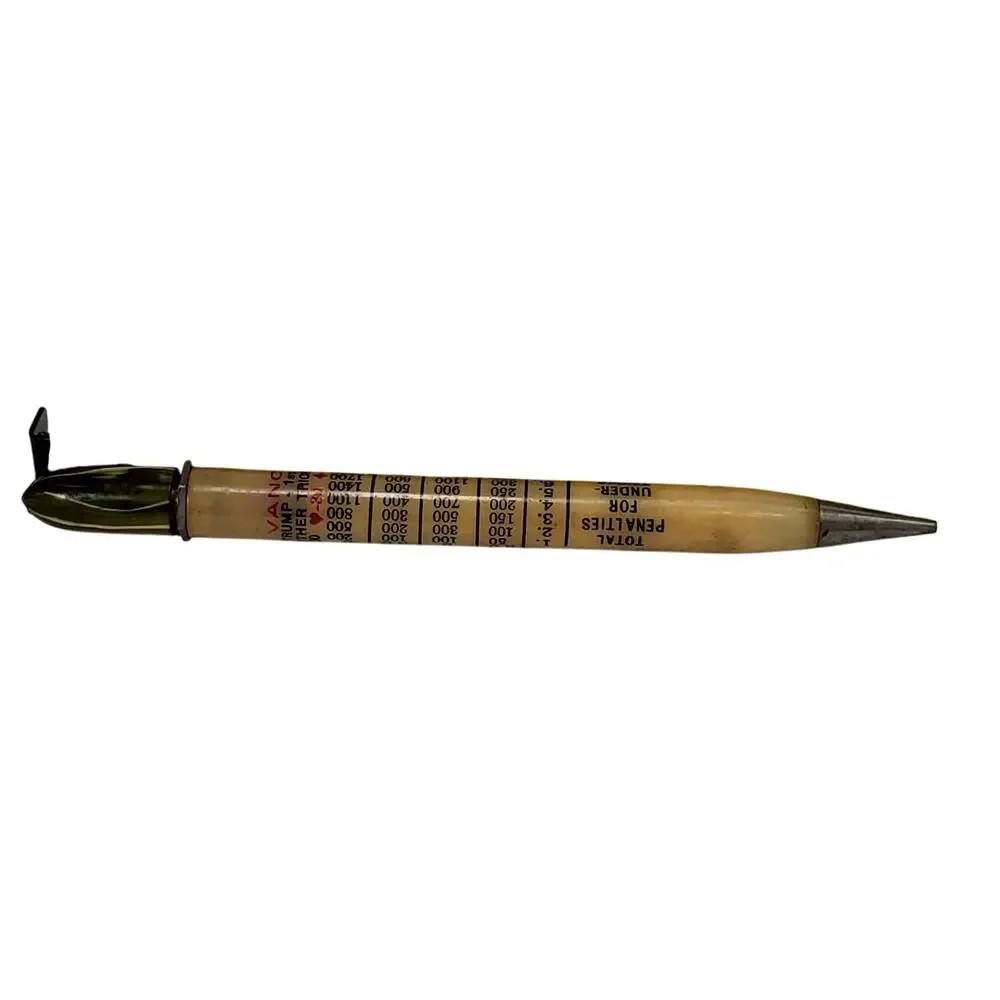 Vintage Vanco Bridge Card Game Scoring Celluloid Mechanical Pencil